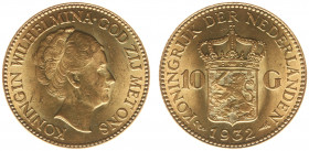 Netherlands - Gouden Tientjes 1875-1933 - 10 Gulden 1932 - Gold - XF/UNC