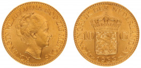 Netherlands - Gouden Tientjes 1875-1933 - 10 Gulden 1933 - Gold - a.UNC