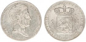 Koninkrijk NL Willem I (1815-1840) - 1 Gulden 1819 U (Sch. 259/S) - a.VF