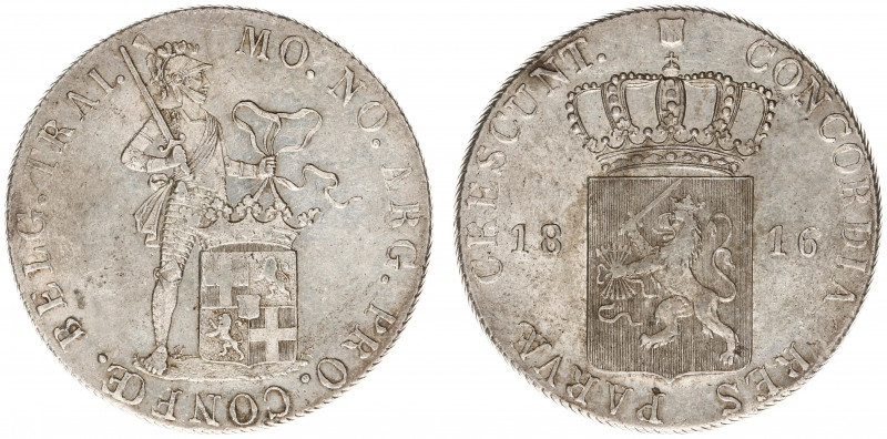 Koninkrijk NL Willem I (1815-1840) - 2½ Gulden or Zilveren Dukaat 1816 struck es...