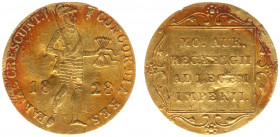 Koninkrijk NL Willem I (1815-1840) - Gouden Dukaat 1828 U (Sch. 212) - traces of mounting - VF