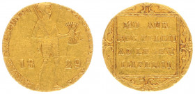 Koninkrijk NL Willem I (1815-1840) - Gouden Dukaat 1829 U (Sch. 213) - clipped 2,88 gram - a.VF