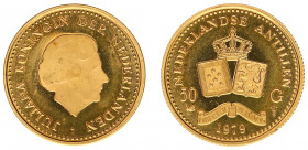 Netherlands Antilles - 50 Gulden 1979 - Gold - BU