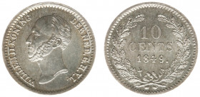 Koninkrijk NL Willem II (1840-1849) - 10 Cent 1849 (Sch. 535) - UNC