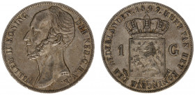 Koninkrijk NL Willem II (1840-1849) - 1 Gulden 1847 (Sch. 525) - good VF
