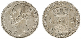 Koninkrijk NL Willem II (1840-1849) - 1 Gulden 1849 (Sch. 527) - VF