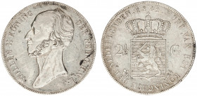 Koninkrijk NL Willem II (1840-1849) - 2½ Gulden 1842 (Sch. 507) - VF/XF, some black spots on obv.