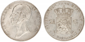 Koninkrijk NL Willem II (1840-1849) - 2½ Gulden 1844 (Sch. 509) - small scratches - XF