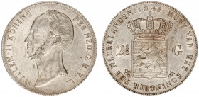 Koninkrijk NL Willem II (1840-1849) - 2½ Gulden 1846 mm. lelie (Sch. 512) - a.XF