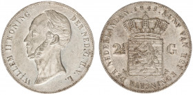 Koninkrijk NL Willem II (1840-1849) - 2½ Gulden 1849 (Sch. 516) - a.UNC