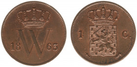 Koninkrijk NL Willem III (1849-1890) - 1 Cent 1863 (Sch. 688) - UNC