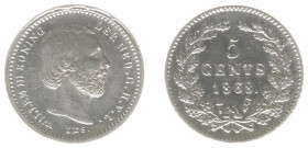 Koninkrijk NL Willem III (1849-1890) - 5 Cent 1868 (Sch. 672) - a.XF