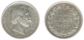 Koninkrijk NL Willem III (1849-1890) - 10 Cent 1876 (Sch. 654) - a.XF