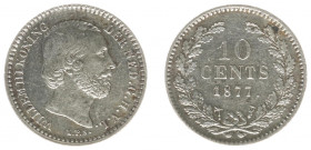 Koninkrijk NL Willem III (1849-1890) - 10 Cent 1877 (Sch. 655) - a.XF