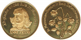 Netherlands - Medal 'Anne Frank 1929-1948' - Gold 7.91 gram .900 - Proof