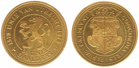 Netherlands - 50 Uniedaalders 1979 - Gold - Proof