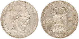 Koninkrijk NL Willem III (1849-1890) - 2½ Gulden 1850 (Sch. 576) - XF+