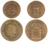 Netherlands - Medals 5 & 10 Gulden 1979 - Gold tot. 9 gram .585 - UNC