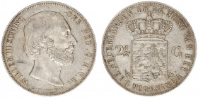 Koninkrijk NL Willem III (1849-1890) - 2½ Gulden 1856 (Sch. 582) - VF/XF