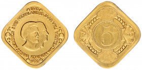 Netherlands - Medal '5 Cent 1940' - Gold 5,7 gram - UNC