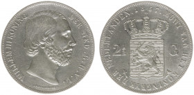 Koninkrijk NL Willem III (1849-1890) - 2½ Gulden 1857 (Sch. 583) - a.XF
