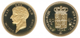 Netherlands - Medal 'Het waardevolste Goud van Nederland - 20 Gulden 1808' - Gold 3.5 gram .585 - Proof, issued by HNM