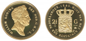 Netherlands - Medal 'Het waardevolste Goud van Nederland - 2½ Gulden 1842' - Gold 3.5 gram .585 - Proof, issued by HNM