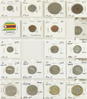 Africa - Collection mainly modern coins of African countries in album, collected by type incl. Ghana, Rhodesia, Zimbabwe, Sudan, Kenia, Lesotho, Angol...