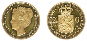 Netherlands - Medal 'Het waardevolste Goud van Nederland - 2½ Gulden 1898' - Gold 3.5 gram .585 - Proof, issued by HNM