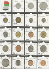 Africa - Collection mainly modern coins of African countries in album, collected by type incl. Congo, Seychelles, Ethiopia, Namibia, Botswana, Somalil...