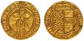 Austria - Empire - Erzherzog Karl (1564-1590) - Ducat 1570, Klagenfurt mint (Fr.54, MzA p55, Hahn25a) - Obv: Armored and crowned figure of Karl standi...