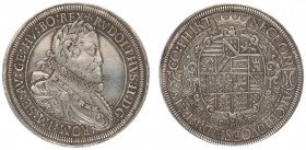 Austria - Empire - Rudolf II (1576-1612) - 2 Taler 1609, Ensisheim (M/T585, Dav.3031) - Obv: Laureate, armored and draped bust right / Rev: Crowned sh...