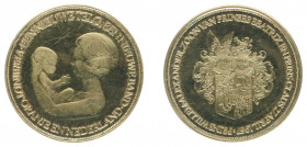 Netherlands - Medal 1967 birth Willem-Alexander - gold 1,00 gram .750 - proof