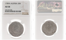 Austria - Empire - Joseph II (1765-1790) - 20 Kreuzer 1789-A, Vienna (KM2070, ANK12, Her.224) - Obv: Laureate head right / Rev: Crowned double headed ...
