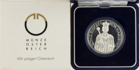 Austria - 2. Republic (1945- ) - 100 Schilling 1991 - Rudolf I (KM 3001) - Obv.: Rudolf I on throne above value / Rev.: Half-length figure of Rudolf I...