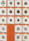 Asia - Nice collection Asian coins in album incl. India, China, Hongkong, Timor etc., many modern and commemorative coins up to 2019