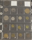 Belgian Congo - Album with coins of Belgian Congo a.w. 10 cents 1888, 2 cents 1888, Zaire and Katanga