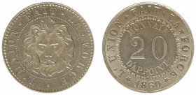 Belgium - Leopold I (1831-1865) - 20 Centimes 1860 - Essai by Wiener in nickel (Dupr.802) - Obv: Lion's head facing / Rev: Value within circle - corde...