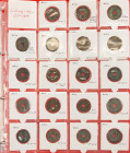 China - Lot with 23 most different varieties of Sinkiang cast AE 1, 5 & 10 wen, Aksu, 1736-1908 (C.30.1-1 (4), C.30.1-2, C.30.1-3 (4), C.30.5 (3), C.3...