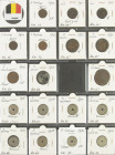Europe - Collection modern Euopean coins in album, collected by type incl. Belgium, Iceland, Ireland, Luxemburg, Channel Islands etc., added Comoros, ...
