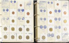 Euro's - 2 albums Euro coins (2-1-0,50-0,20-0,10-0,05-0,02-0,01) from The Netherlands, date 1999-2010 incl. 5-10 euro´s