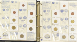 Euro's - 2 albums Euro coins (2-1-0,50-0,20-0,10-0,05-0,02-0,01) collected by country and date 2003-04