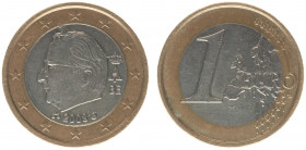 Misslagen en afwijkingen Euro's divers - Euro 2008 Belgium with mint error 'King with lock of hair' - 7.45 g. - XF