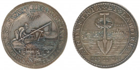 Historiepenningen - 1602 - Medal 'Inname van Grave door Prins Maurits' on double weight, struck by order of the Staten van Utrecht (vL.I.567.2) - Obv....