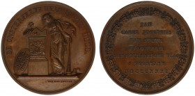 Historiepenningen - 1831 - Medal 'Heldendood van J.C.J. van Speijk' by Van der Kellen (Dirks402, Bax124) - Obv. The Netherlands with extinguished torc...