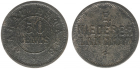 Plantagegeld / Plantation tokens - Makau - 50 Cents c.1893 - c.1900 (LaBe 139 / LaWe 172) - Obv. In three lines : E - Niederer- Langkat / Rev. Value i...