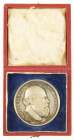 Historiepenningen - 1859 - Medal 'Koninklijke Beloningspenning voor Langdurige Dienst als Onderwijzer' by D. van der Kellen (type D.777) - Obv. Portra...