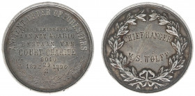 Historiepenningen - 1896 - Medal '4-jarig bestaan van de Court Charité 8010 te Amsterdam van de Ancient Order of Foresters' - Obv. Text / Rev. Engravi...