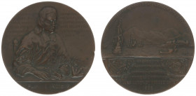 Historiepenningen - 1902 - Medal '200-jarige herdenking overlijden Rumphius' by J.J. van Goor (Zw.306, KB.500) - Obv. Rumphius at table with naturalia...