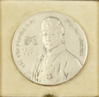 Historiepenningen - 1909 - Medal '100-jarig bestaan Onderlinge Brandwaarborg Mij. De Jong' by A. S. Bonebakker & Zn - Obv. Bust of the founder / Rev. ...